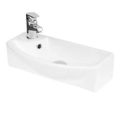 Arezzo Matt Grey 450mm 1TH Floor Standing Cloakroom Vanity Unit 7 Arezzo Matt Grey 450mm 1TH Floor Standing Cloakroom Vanity Unit -Vanity Units Sales Store RH BASIN 460