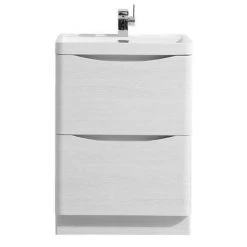 Monza White Ash 600mm Wide Floor Standing Vanity Unit -Vanity Units Sales Store RWA600FS d1 460