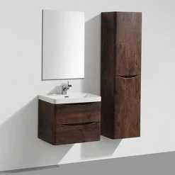 Monza Chestnut 600mm Wide Wall Mounted Vanity Unit -Vanity Units Sales Store Ronda Chestnut 600mm Wide Wall Mounted Vanity Unit d3 460