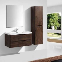 Monza Chestnut 900mm Wide Wall Mounted Vanity Unit -Vanity Units Sales Store Ronda Chestnut 900mm Wall Mounted Vanity Unit d2 460