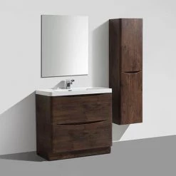 Monza Chestnut 900mm Wide Floor Standing Vanity Unit -Vanity Units Sales Store Ronda Chestnut 900mm Wide Floor Standing Vanity Unit d4 460