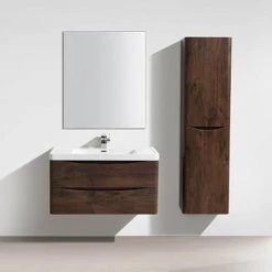 Monza Chestnut 900mm Wide Wall Mounted Vanity Unit -Vanity Units Sales Store Ronda Chestnut 900mm Wide Wall Mounted Vanity Unit d5 460
