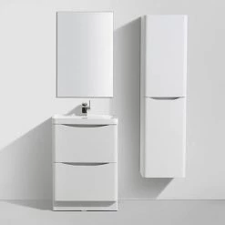 Monza White Ash 600mm Wide Floor Standing Vanity Unit -Vanity Units Sales Store Ronda White Ash 600mm Wide Floor Standing Vanity Unit d3 460