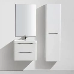 Monza White Ash 600mm Wide Wall Mounted Vanity Unit -Vanity Units Sales Store Ronda White Ash 600mm Wide Wall Mounted Vanity Unit detail3 460