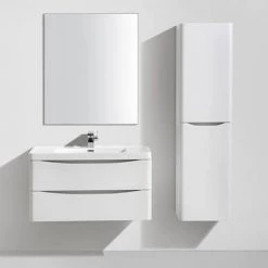 Monza White Ash 900mm Wide Wall Mounted Vanity Unit 8 Monza White Ash 900mm Wide Wall Mounted Vanity Unit -Vanity Units Sales Store Ronda White Ash 900mm Wide Wall Mounted Vanity Unit d3 460
