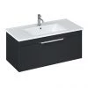 Britton Shoreditch 1000mm Wall-Hung Single Drawer Vanity Unit - Matt Grey