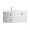 Hudson Reed Sarenna 1000mm Wall Hung Cabinet & Basin - Moon White