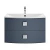 Hudson Reed Sarenna 700mm Wall Hung Cabinet & Basin - Mineral Blue