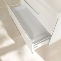 Villeroy and Boch Avento Crystal White 1000mm Wall Hung 2-Drawer Double Vanity Unit -Vanity Units Sales Store SAVE01B401 D5 460