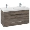 Villeroy and Boch Avento Stone Oak 1000mm Wall Hung 2-Drawer Double Vanity Unit