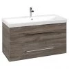 Villeroy and Boch Avento Stone Oak 1000mm Wall Hung 2-Drawer Vanity Unit