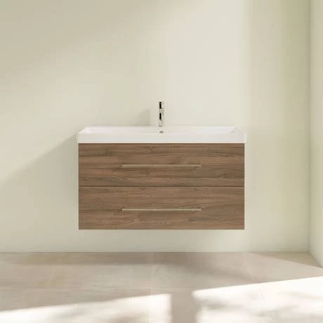 Villeroy and Boch Avento Arizona Oak 1000mm Wall Hung 2-Drawer Vanity Unit 3 Villeroy and Boch Avento Arizona Oak 1000mm Wall Hung 2-Drawer Vanity Unit - Image 3