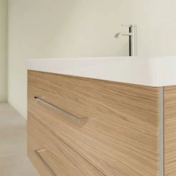 Villeroy and Boch Avento Nordic Oak 1000mm Wall Hung 2-Drawer Vanity Unit -Vanity Units Sales Store SAVE03VJ01 D4 460