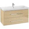 Villeroy and Boch Avento Nordic Oak 1000mm Wall Hung 2-Drawer Vanity Unit