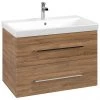 Villeroy and Boch Avento Oak Kansas 800mm Wall Hung 2-Drawer Vanity Unit