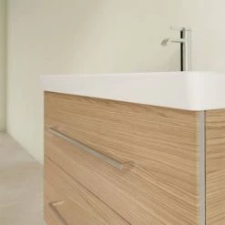 Villeroy and Boch Avento Nordic Oak 800mm Wall Hung 2-Drawer Vanity Unit -Vanity Units Sales Store SAVE05VJ01 D4 460