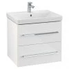 Villeroy and Boch Avento Wall Hung Vanity Unit 580mm - Crystal White - SAVE09B401