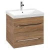Villeroy and Boch Avento Oak Kansas 600mm Wall Hung 2-Drawer Vanity Unit