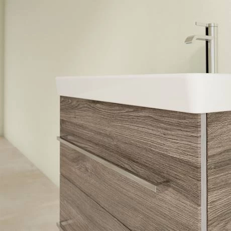 Villeroy and Boch Avento Stone Oak 600mm Wall Hung 2-Drawer Vanity Unit 5 Villeroy and Boch Avento Stone Oak 600mm Wall Hung 2-Drawer Vanity Unit - Image 5