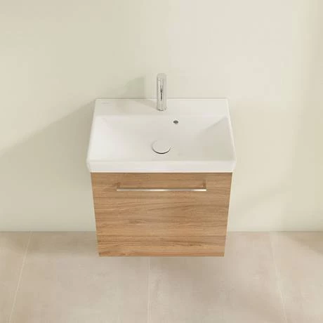 Villeroy and Boch Avento Oak Kansas 550mm Wall Hung 1-Door Vanity Unit 4 Villeroy and Boch Avento Oak Kansas 550mm Wall Hung 1-Door Vanity Unit - Image 4