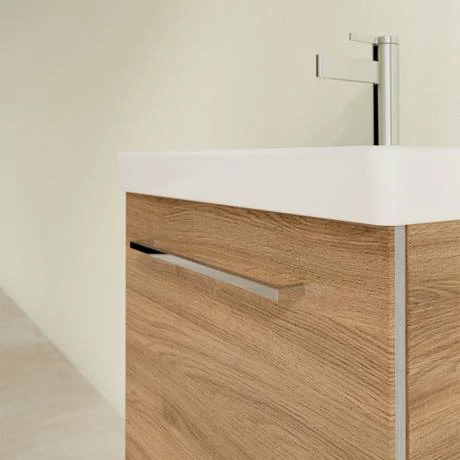 Villeroy and Boch Avento Oak Kansas 550mm Wall Hung 1-Door Vanity Unit 5 Villeroy and Boch Avento Oak Kansas 550mm Wall Hung 1-Door Vanity Unit - Image 5