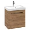 Villeroy and Boch Avento Oak Kansas 550mm Wall Hung 1-Door Vanity Unit