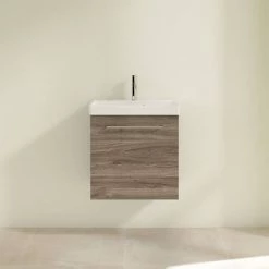 Villeroy and Boch Avento Stone Oak 550mm Wall Hung 1-Door Vanity Unit -Vanity Units Sales Store SAVE11RK01 D2 460
