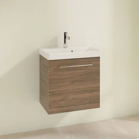 Villeroy and Boch Avento Arizona Oak 550mm Wall Hung 1-Door Vanity Unit 2 Villeroy and Boch Avento Arizona Oak 550mm Wall Hung 1-Door Vanity Unit - Image 2