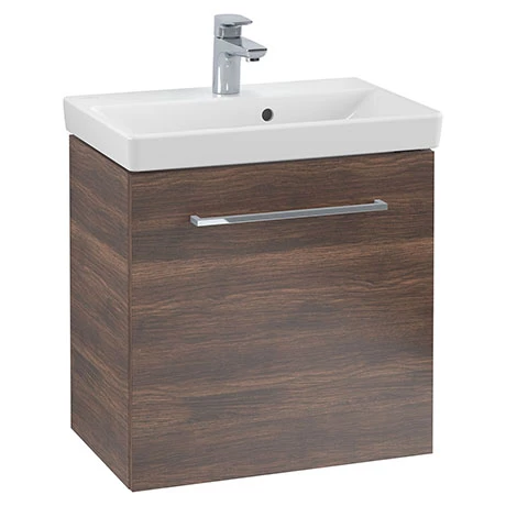 Villeroy and Boch Avento Arizona Oak 550mm Wall Hung 1-Door Vanity Unit 1 Villeroy and Boch Avento Arizona Oak 550mm Wall Hung 1-Door Vanity Unit
