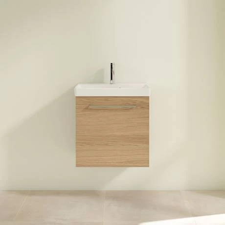 Villeroy and Boch Avento Nordic Oak 550mm Wall Hung 1-Door Vanity Unit 3 Villeroy and Boch Avento Nordic Oak 550mm Wall Hung 1-Door Vanity Unit - Image 3