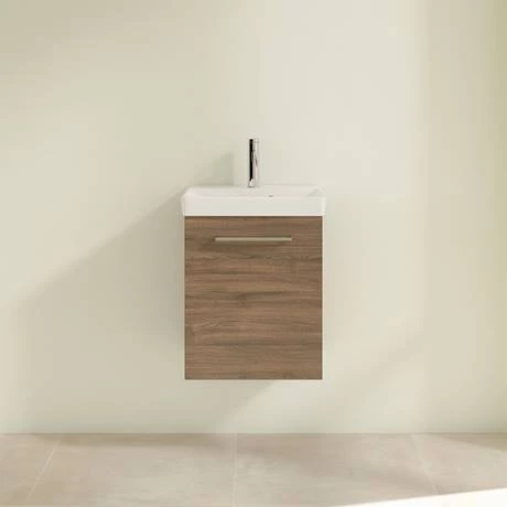 Villeroy and Boch Avento Arizona Oak 450mm Wall Hung 1-Door Vanity Unit 3 Villeroy and Boch Avento Arizona Oak 450mm Wall Hung 1-Door Vanity Unit - Image 3
