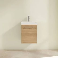 Villeroy and Boch Avento Nordic Oak 450mm Wall Hung 1-Door Vanity Unit 7 Villeroy and Boch Avento Nordic Oak 450mm Wall Hung 1-Door Vanity Unit -Vanity Units Sales Store SAVE15VJ01 D2 460