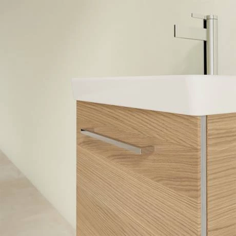 Villeroy and Boch Avento Nordic Oak 450mm Wall Hung 1-Door Vanity Unit 5 Villeroy and Boch Avento Nordic Oak 450mm Wall Hung 1-Door Vanity Unit - Image 5