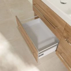 Villeroy and Boch Avento Oak Kansas 1200mm Wall Hung 4-Drawer Double Vanity Unit -Vanity Units Sales Store SAVE29RH01 D5 460