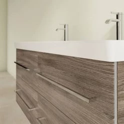 Villeroy and Boch Avento Stone Oak 1200mm Wall Hung 4-Drawer Double Vanity Unit 10 Villeroy and Boch Avento Stone Oak 1200mm Wall Hung 4-Drawer Double Vanity Unit -Vanity Units Sales Store SAVE29RK01 D4 460
