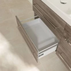 Villeroy and Boch Avento Stone Oak 1200mm Wall Hung 4-Drawer Double Vanity Unit 11 Villeroy and Boch Avento Stone Oak 1200mm Wall Hung 4-Drawer Double Vanity Unit -Vanity Units Sales Store SAVE29RK01 D5 460