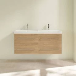 Villeroy and Boch Avento Nordic Oak 1200mm Wall Hung 4-Drawer Double Vanity Unit 8 Villeroy and Boch Avento Nordic Oak 1200mm Wall Hung 4-Drawer Double Vanity Unit -Vanity Units Sales Store SAVE29VJ01 D2 460