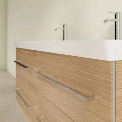 Villeroy and Boch Avento Nordic Oak 1200mm Wall Hung 4-Drawer Double Vanity Unit 10 Villeroy and Boch Avento Nordic Oak 1200mm Wall Hung 4-Drawer Double Vanity Unit -Vanity Units Sales Store SAVE29VJ01 D4 460
