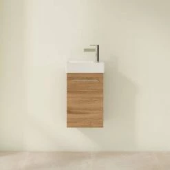 Villeroy and Boch Avento Oak Kansas 360mm Wall Hung Vanity Unit with Left Bowl Basin 8 Villeroy and Boch Avento Oak Kansas 360mm Wall Hung Vanity Unit with Left Bowl Basin -Vanity Units Sales Store SAVE31RH01 D2 460