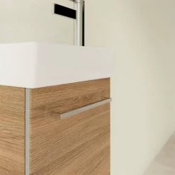 Villeroy and Boch Avento Oak Kansas 360mm Wall Hung Vanity Unit with Left Bowl Basin 9 Villeroy and Boch Avento Oak Kansas 360mm Wall Hung Vanity Unit with Left Bowl Basin -Vanity Units Sales Store SAVE31RH01 D4 460