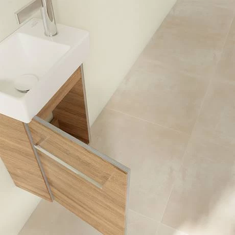 Villeroy and Boch Avento Oak Kansas 360mm Wall Hung Vanity Unit with Left Bowl Basin 5 Villeroy and Boch Avento Oak Kansas 360mm Wall Hung Vanity Unit with Left Bowl Basin - Image 5