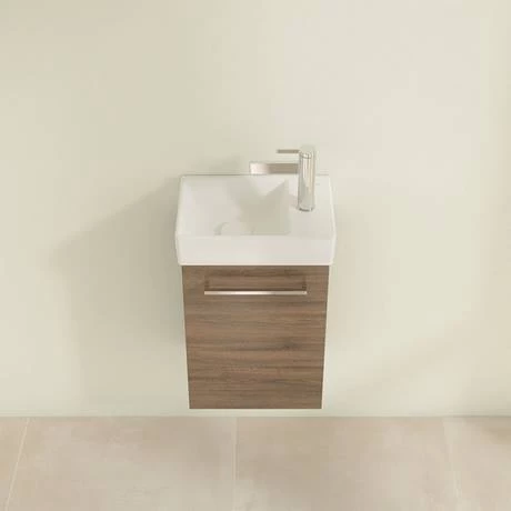 Villeroy and Boch Avento Arizona Oak 360mm Wall Hung Vanity Unit with Left Bowl Basin 4 Villeroy and Boch Avento Arizona Oak 360mm Wall Hung Vanity Unit with Left Bowl Basin - Image 4