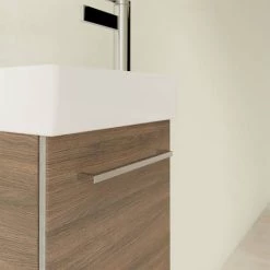Villeroy and Boch Avento Arizona Oak 360mm Wall Hung Vanity Unit with Left Bowl Basin 9 Villeroy and Boch Avento Arizona Oak 360mm Wall Hung Vanity Unit with Left Bowl Basin -Vanity Units Sales Store SAVE31VH01 D4 460