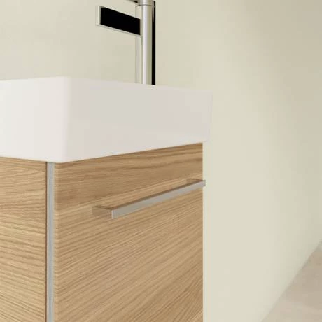 Villeroy and Boch Avento Nordic Oak 360mm Wall Hung Vanity Unit with Left Bowl Basin 5 Villeroy and Boch Avento Nordic Oak 360mm Wall Hung Vanity Unit with Left Bowl Basin - Image 5