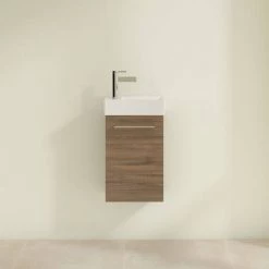 Villeroy and Boch Avento Arizona Oak 360mm Wall Hung Vanity Unit with Right Bowl Basin 7 Villeroy and Boch Avento Arizona Oak 360mm Wall Hung Vanity Unit with Right Bowl Basin -Vanity Units Sales Store SAVE32VH01 D2 460