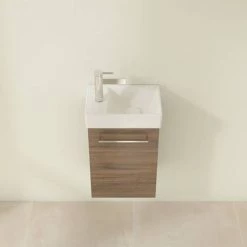 Villeroy and Boch Avento Arizona Oak 360mm Wall Hung Vanity Unit with Right Bowl Basin 8 Villeroy and Boch Avento Arizona Oak 360mm Wall Hung Vanity Unit with Right Bowl Basin -Vanity Units Sales Store SAVE32VH01 D3 460