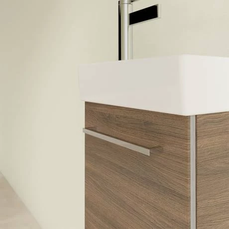 Villeroy and Boch Avento Arizona Oak 360mm Wall Hung Vanity Unit with Right Bowl Basin 5 Villeroy and Boch Avento Arizona Oak 360mm Wall Hung Vanity Unit with Right Bowl Basin - Image 5