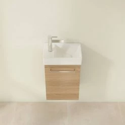 Villeroy and Boch Avento Nordic Oak 360mm Wall Hung Vanity Unit with Right Bowl Basin 8 Villeroy and Boch Avento Nordic Oak 360mm Wall Hung Vanity Unit with Right Bowl Basin -Vanity Units Sales Store SAVE32VJ01 D3 460