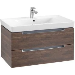 Villeroy and Boch Subway 2.0 Arizona Oak 800mm Wall Hung 2-Drawer Vanity Unit