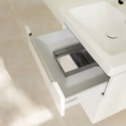 Villeroy and Boch Subway 2.0 Glossy White 600mm Wall Hung 2-Drawer Vanity Unit 8 Villeroy and Boch Subway 2.0 Glossy White 600mm Wall Hung 2-Drawer Vanity Unit -Vanity Units Sales Store SB2GW600 D4 460